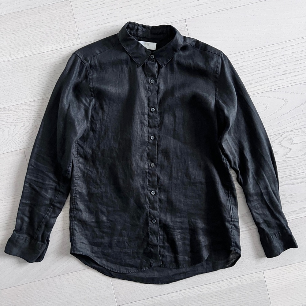 UNIQLO Premium Linen Shirt Size Small